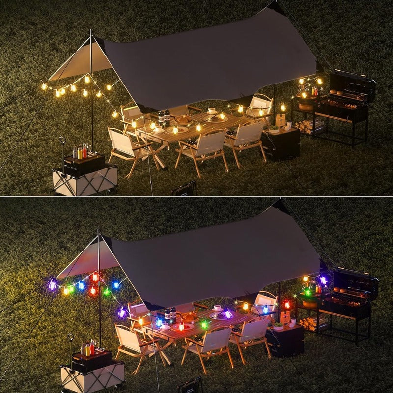 smart rgb outdoor string lights perspective itoolmax
